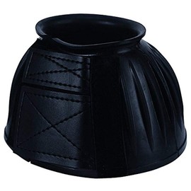 Weaver Leather Double Hook & Loop Bell Boots , Black, Large