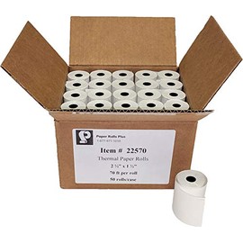 Verifone VX520-2 1/4' x 70" Thermal Paper Rolls - Credit Card Receipt Paper