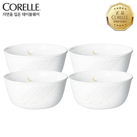 Corel star gauging cotton rag (small) 4P set / 코렐  스타게이징 면기(소) 4P 세트
