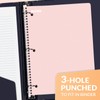 SUNEE Spiral Notebooks, 1-Subject, 5 Pack, College Ruled Paper, 8"