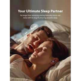 DAGKHE Sleep Headphones, Invisible Sleep Earbuds for Side Sleepers, Mini Noise Blocking Sleep Earphones, Bluetooth 5.3 Tiny Hidden Earbuds for Work,Sleeping, Purple