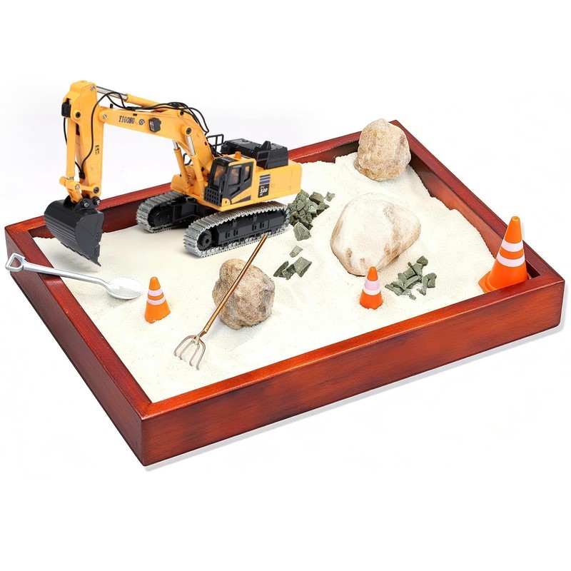kolegend Hobby Metal Mini RC Excavator for Adults, Remote Control