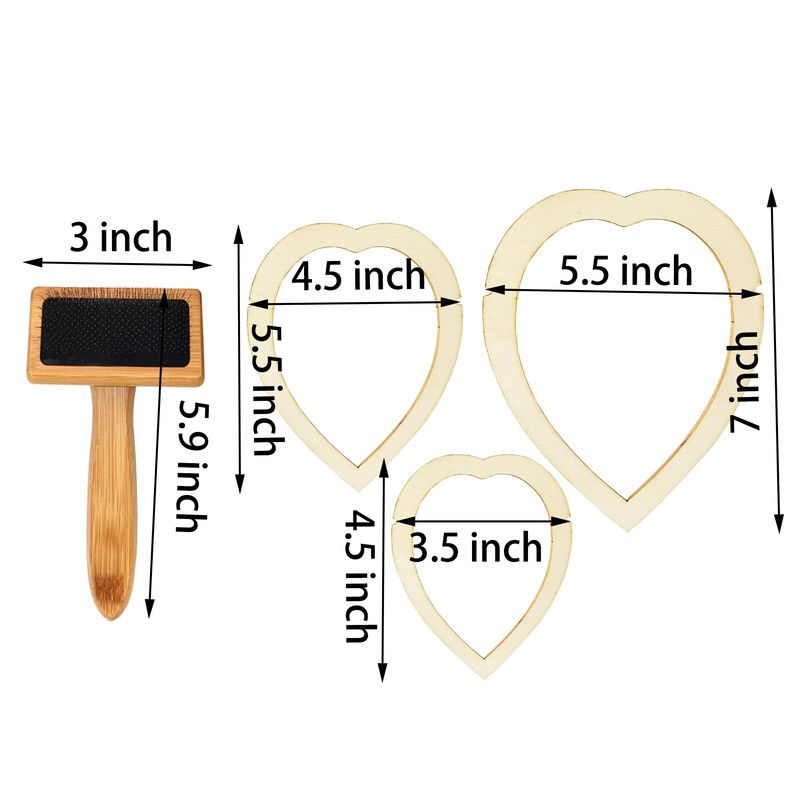 Macrame Cutting Molds and Comb Set for Making Macrame Feather