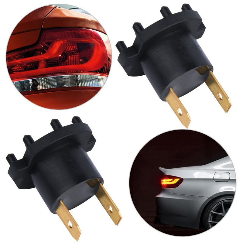 Pair of Headlight Socket Lamp Holder Replacement for 3 5