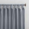 Archaeo Washed Cotton Twist Tab Curtain, 52" x 95", Storm