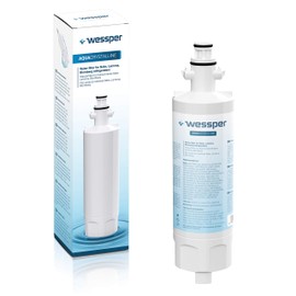 Wessper 1x 4874960100 Freezer Fridge Water Filter Replacement Compatible with Beko 4874960100 4394650100, 9256712, SBS4K; Blomberg IWD1004ET, KFD9952PXDUK; Grundig 487960000; Lamona LALAA M61000