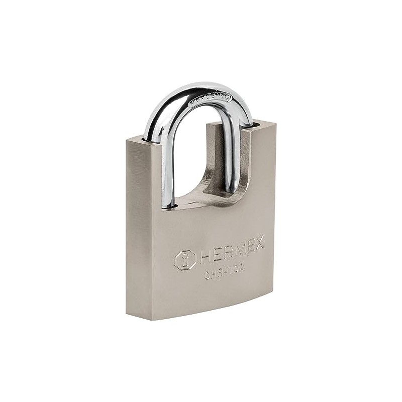 Hermex CHR-70A, Candado de hierro 70 mm con coraza llave