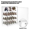 Clear Acrylic Miniature Storage Case Stackable Miniature Carrying Case for