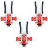 3 Pack of Phoxinus Anodised Aluminium Butt Rests. Adjustable rod