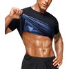 Junlan Sauna Shirt for Men -Waist Trainer Vest Gym Top