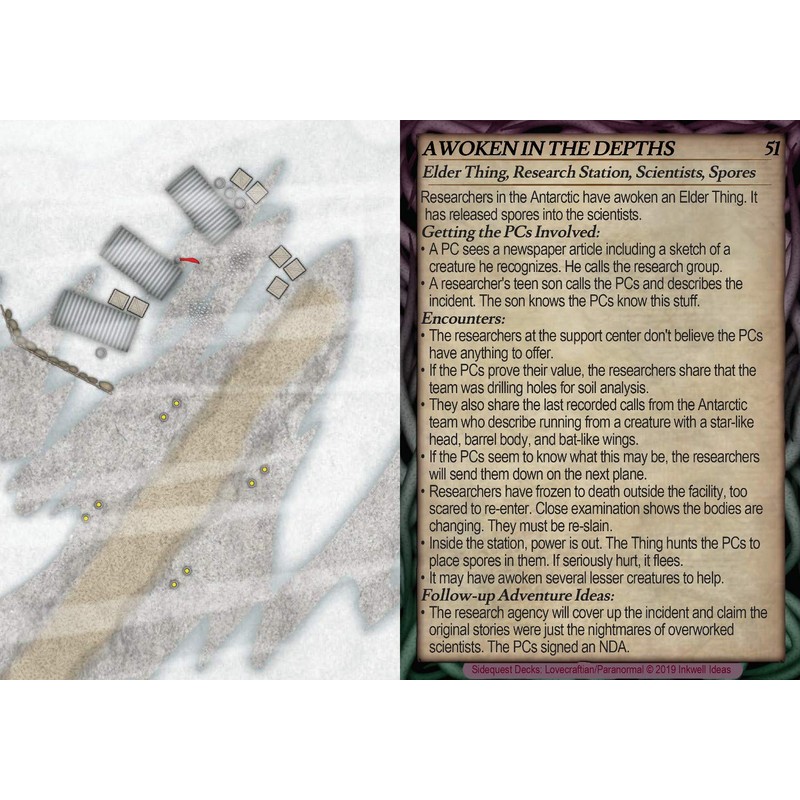 Inkwell Ideas Sidequest Decks: Lovecraftian/Paranormal