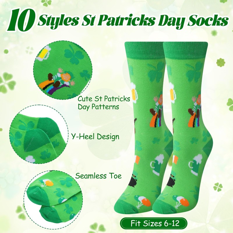 Dansydaisy 30 Pcs St Patrick's Day Gift Sets Makeup Bags