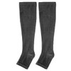 Men's Not Too Strong, Weak Compression Open Toe High Socks