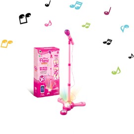 Kids Karaoke Machine with Stand,Karaoke Machine Kid,Kids Microphone with Flashing Stage Lights Adjustable Stand Gift for Age 3+ Years Old Children