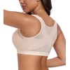 HACI Front Closure Posture Bra for Women Back Support Wirefree