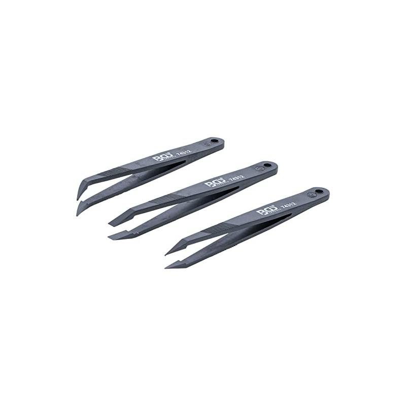 BGS 74312 | Plastic Tweezers Set | 3 Pieces