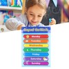 Week Poster Chart Laminated Preschool Poster Educational Toys for Kindergarten