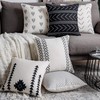 JUMUU Set of 6 Cotton-Linen Decorative Throw Pillow Covers Cute