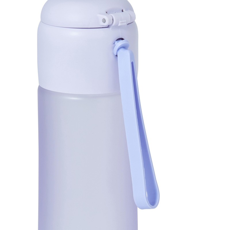 Francfranc One Touch Clear Bottle Purple Water Bottle My Bottle