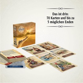KOSMOS ‎683627 Cartaventura Karawanen Adventure Game, Gripping Board Game with 70 Cards and Multiple Endings, for 1–4 People, Ages 12 Years and Up, in German Language