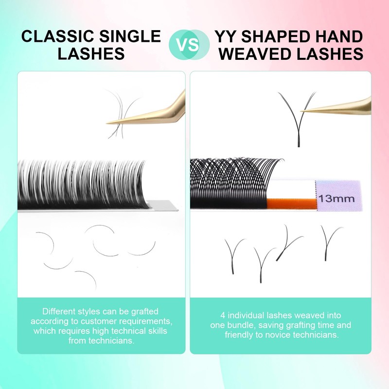 NAGARAKU Eyelash Extension, 4D Volume, Ultra Fine, Lightweight, Natural, Soft,