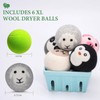 Wool Dryer Balls-XL 6Pack Eco Dryer Balls-Dryer Balls Laundry Reusable-Softens