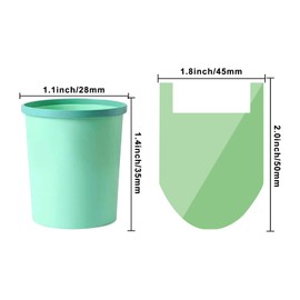 haierdidi Organic Bin Liners 15 L, Pack of 100 Compostable Organic Waste Bags 2.6 Gal, Recycled Thick, Biodegradable, Compostable, for Food/Household/Garden, 45 x 50 cm (15 L) (15 L)