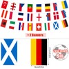 Pack of 2 Euro Flags Bunting for Euro Football 2024.8