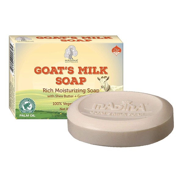 Goat Milk Natural Soap Skin Moisturizer Shea Butter Vitamin A C E Alkaline 3 Bar