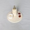 StonePlus Natural Round Marble Tray Matte Polishing Board Circular Plate