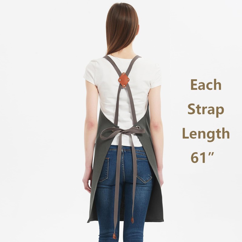 AFUN Chef Aprons for Women Men with Large Pockets, Cotton