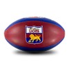 Sherrin Brisbane Lions AFL Club Leather Football, Size 5