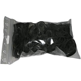 Fa.ars 100 g Rubber Rings Rubber Bands Household Rubber Ring Rubber Bands Black 25 mm Diameter 1.2 x 5 mm Wide