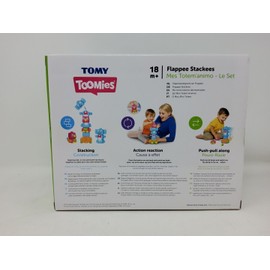 Toomies E72727 Build Mix & Match Elephant and Parrot Friend Flappee Stackees Toy