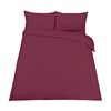 EGYPTO Polycotton Wine Single Duvet Cover Set - Soft, Breathable