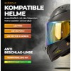 LS2 FF811 Visor (Gold Chrome)