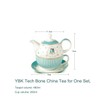 Eplze YBK Tech Euro Style Bone China Tea for One,