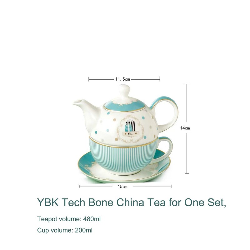 Eplze YBK Tech Euro Style Bone China Tea for One,