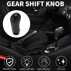 TUCKBOLD 5 Speed Manual Gear Shifter Knob for Renault Clio III | Front Automotive Gearbox Stick Shifter Lever Knob Black Plastic 1 Pcs