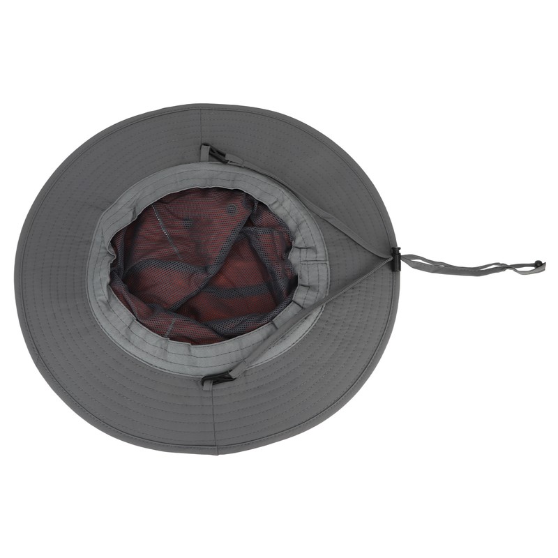UPF50+ Fishing Hat with Reflective Strip Mesh Vents Adjustable Wide