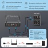 UHF Wireless Microphone System Set: Metal Cordless Handheld/Headset/Lavalier Lapel Mics,