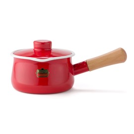 Fuji Hollow Milk Pan, Red, 5.9 inches (15 cm), Solid SD-15M R