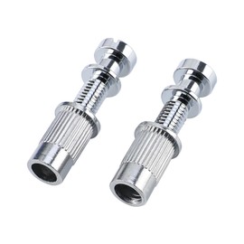 OVSAL Electric Guitar Bridge Tailpiece Studs Anchors M8 Metric Thread Mounting Studs and Inserts Bushings Compatible with Les Paul Lp Ep Style Electric Guitar Bridges Parts Replacement Chrome