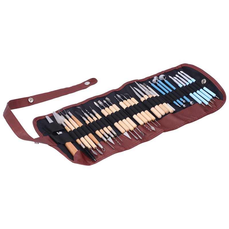 31Pcs Pottery Tools Set Soft Clay Sculpting Carving Trimming Knife