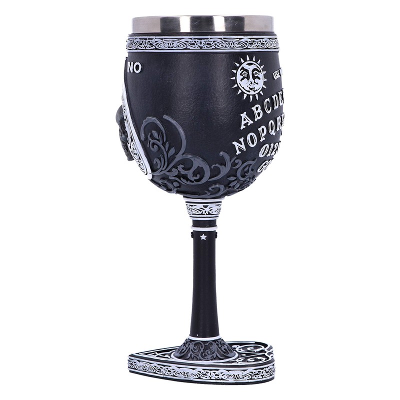 Nemesis Now B5141R0 Black and White Spirit Board Goblet Glass,