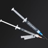 OLCANA 25Pack 1ml Disposable Sterile Syringes with 25Ga Plastic Measurement