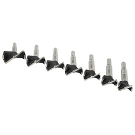 Ryobi A9FS7 7 Piece X Wing Woodworking Forstner Bit Set for Drill Press Use (Mountable Storage Case Included)