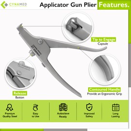 Cynamed Universal Dental Capsule Applier Applicator Gun- Easy Precision Application for Dental Procedures