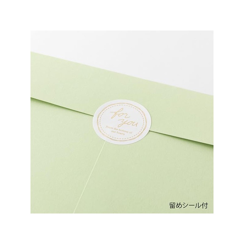 Midori 33287006 Colored Paper Envelopes Yellow Green