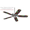 Crazy Dots 04 - Ceiling Fan Skin Kit fits most